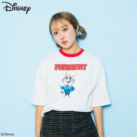 レディース　リンガー配色プルオーバー（中島姉妹/Disney）