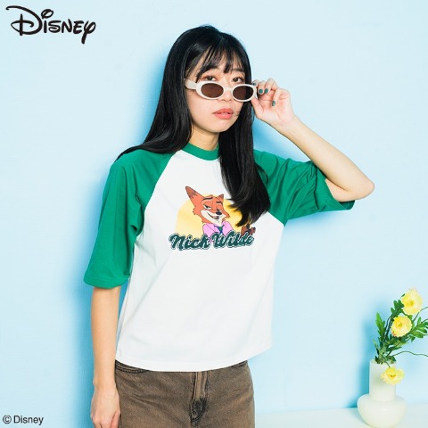 レディース　カラーＴシャツ（中島姉妹/Disney）