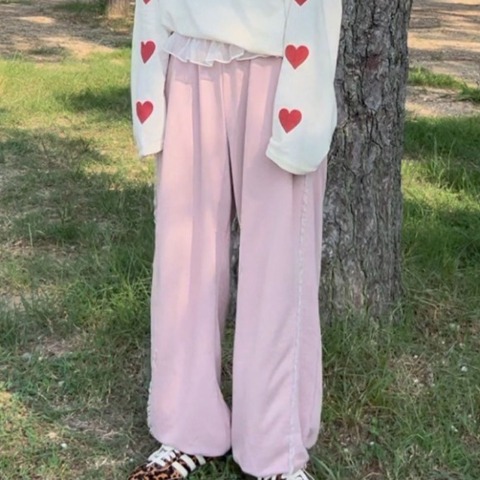 レディース　フリルスウェットパンツ（ayano）