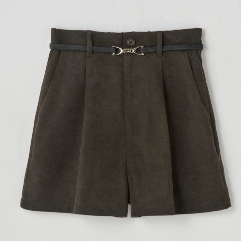 レディース　ベルト付きショートパンツ（瞬間seju）