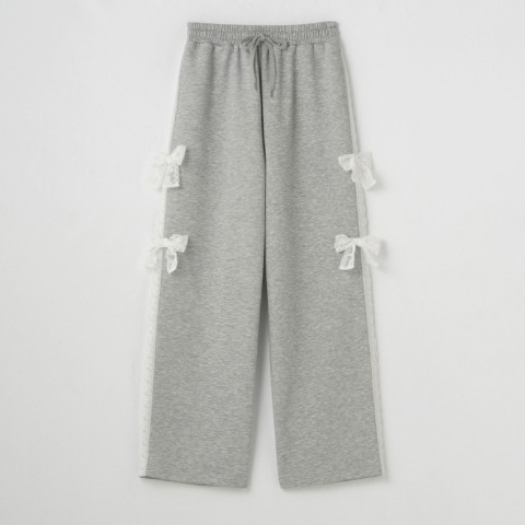 レディース　サイドレーススウェットパンツ（瞬間seju)