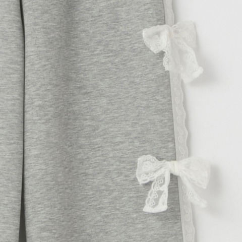 レディース　サイドレーススウェットパンツ（瞬間seju)