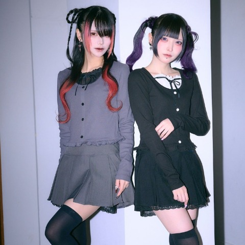 レディース　裾レースプリーツスカート（RaRaJaM）