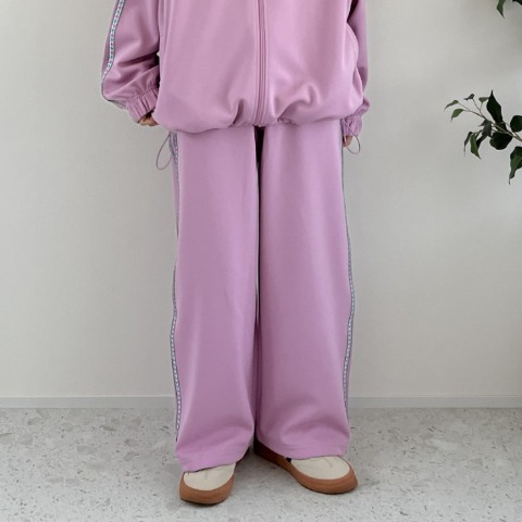 レディース　花柄サイドラインカラーパンツ（ayano）