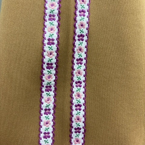 【高身長さん向け】レディース　花柄ラインカラーパンツ（ayano）