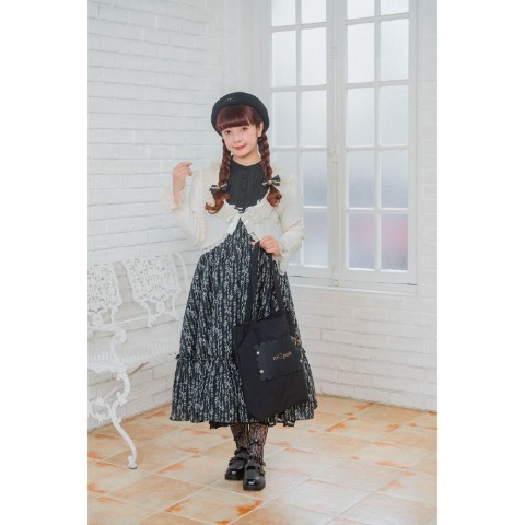 レディース　リボン使いカーディガン(青木美沙子)