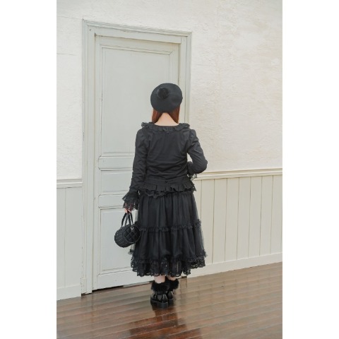 レディース　リボン使いカーディガン(青木美沙子)