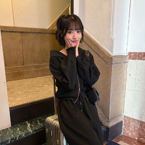 レディース　ラメダンボールジップパーカ（ハニカム）