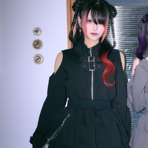 レディース　ベルトデザインスウェットブルゾン（RaRaJaM）