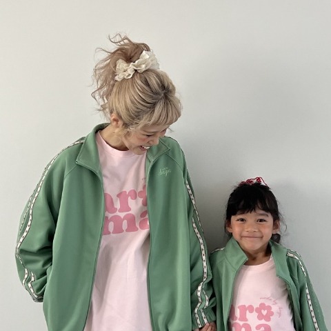 レディース　花柄ラインカラートラックジャケット（ayano）