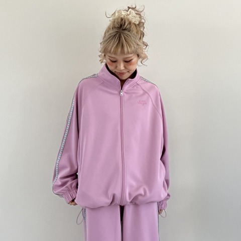 レディース　花柄ラインカラートラックジャケット（ayano）