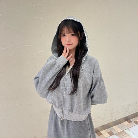 レディース　フードレースダンボールパーカ（桃華姉妹）