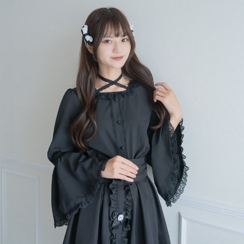 レディース　姫袖ブラウス（眞白ありす）