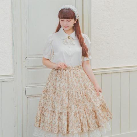 レディース　ジャボタイ付きブラウス（青木美沙子）