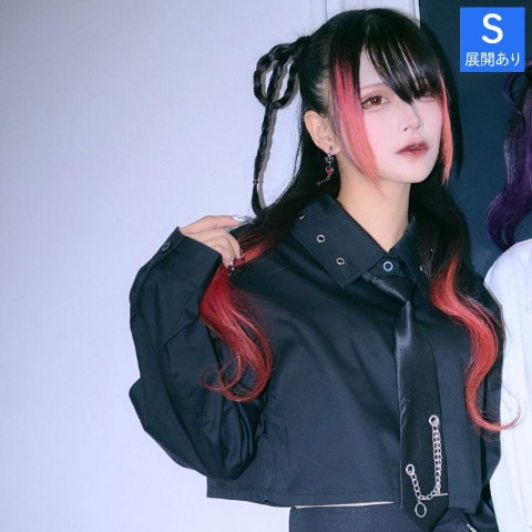 レディース　ネクタイ付きシャツジャケット（RaRaJaM）