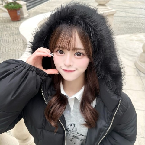 レディース　中綿フーディージャケット（さやぽん）