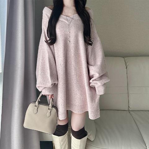 レディース　スパンコールニットプルオーバー（nako）