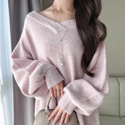 レディース　スパンコールニットプルオーバー（nako）