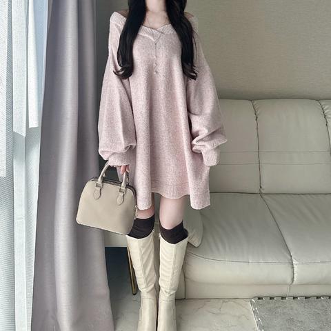 レディース　スパンコールニットプルオーバー（nako）