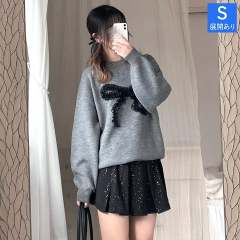 レディース　フロントレースニットプルオーバー（ERIKA）