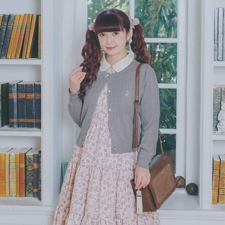 mo0807様 ブルーベリーニットセット ワンピース カーディガン レディース ニットカーディガン（青木美沙子） | しまむら | しまむら