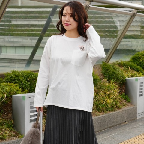 レディース　ロングTシャツ+アクリルスタンド（沖昌之さんコラボ）