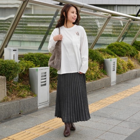 レディース　ロングTシャツ+アクリルスタンド（沖昌之さんコラボ）