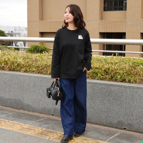 レディース　ロングTシャツ+アクリルスタンド（沖昌之さんコラボ）