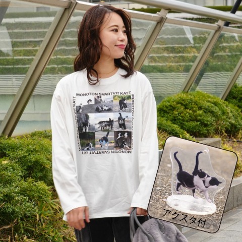 レディース　ロングTシャツ+アクリルスタンド（沖昌之さんコラボ）