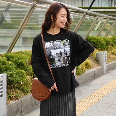 レディース　ロングTシャツ+アクリルスタンド（沖昌之さんコラボ）