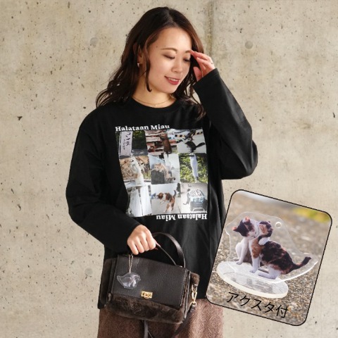 レディース　ロングTシャツ+アクリルスタンド（沖昌之さんコラボ）