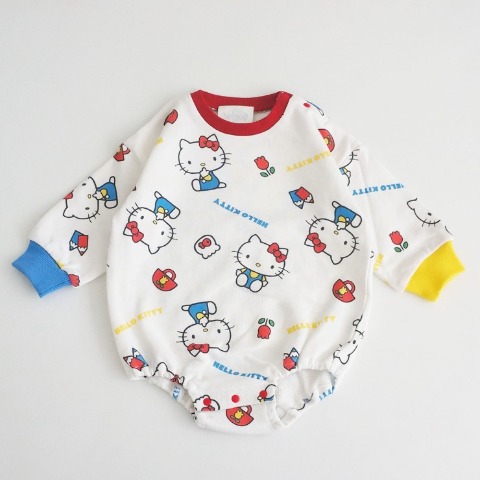 ベビー　ロンパース（70-80cm・ハローキティ）
