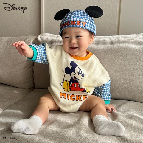 ベビー　ロンパース（70-80cm・はるぴのママ/Disney）