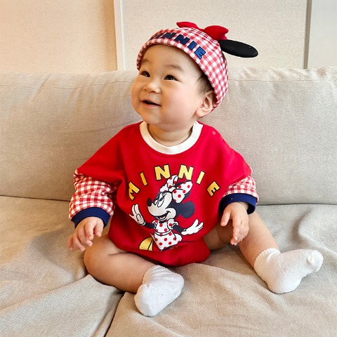 ベビー　ロンパース（70-80cm・はるぴのママ/Disney）