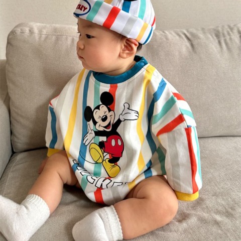 ベビー　ロンパース（70-80cm・はるぴのママ/Disney）