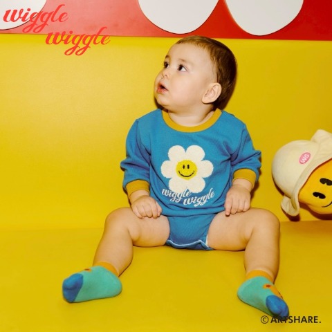 ベビー　ロンパース（70-80cm・wiggle wiggle）