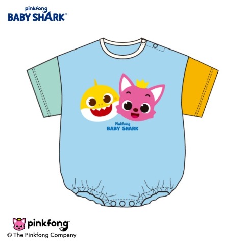 ベビー　ロンパース（70-80cm・ベイビーシャーク）