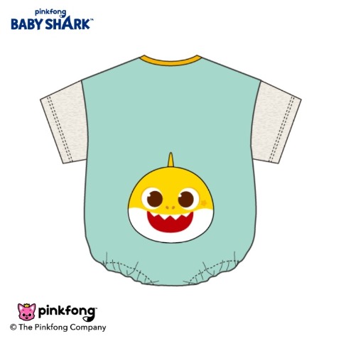 ベビー　ロンパース（70-80cm・ベイビーシャーク）