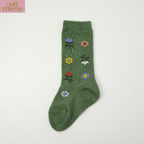 ベビー　クルーソックス（13-18cm・softcheese)