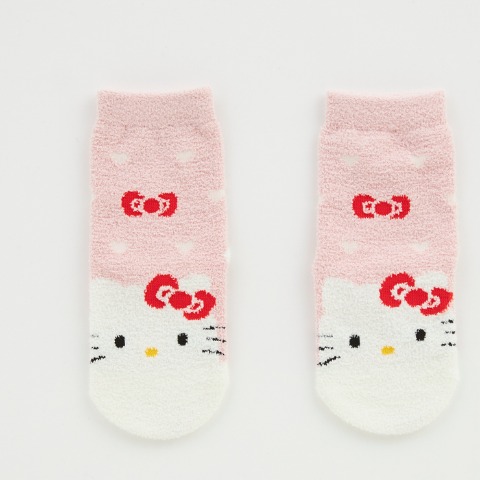 ベビー　クルーソックス（9-15cm・ハローキティ)