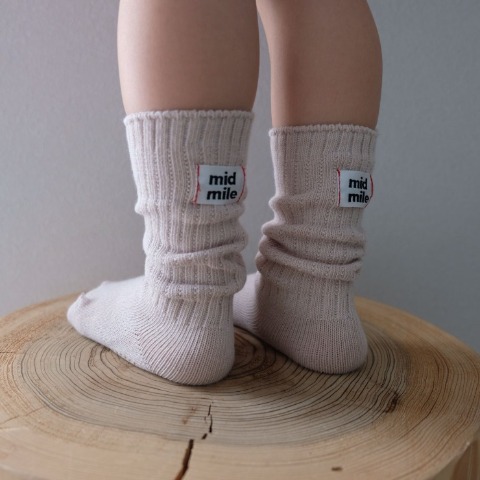 ベビー　ソックス（9-15cm・midmile/むくぞー）