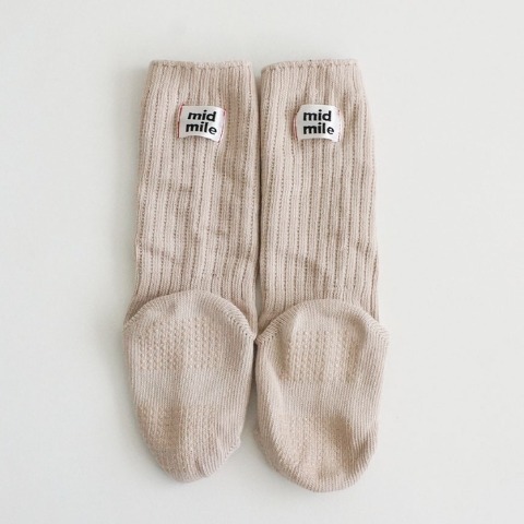ベビー　ソックス（9-15cm・midmile/むくぞー）