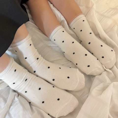 ベビー　クルーソックス（13-18cm・青木菜花)