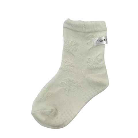 ベビー　クルーソックス（13-18cm・青木菜花)