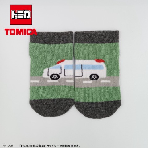 ベビー　スニーカーインソックス（9-15cm・トミカ）