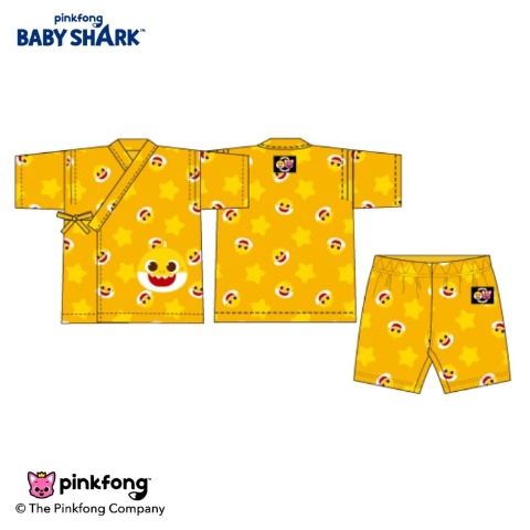 ベビー　甚平（80～100cm・ベイビーシャーク）