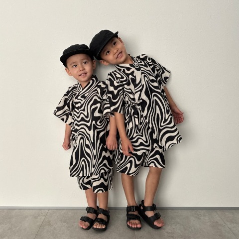 ベビー　甚平(80～100cm・RRmoment/RINA)