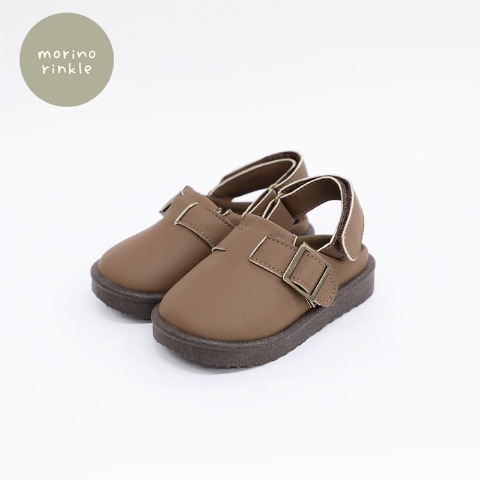 ベビー　サンダル（13～15cm・モリノリンクル/choco）