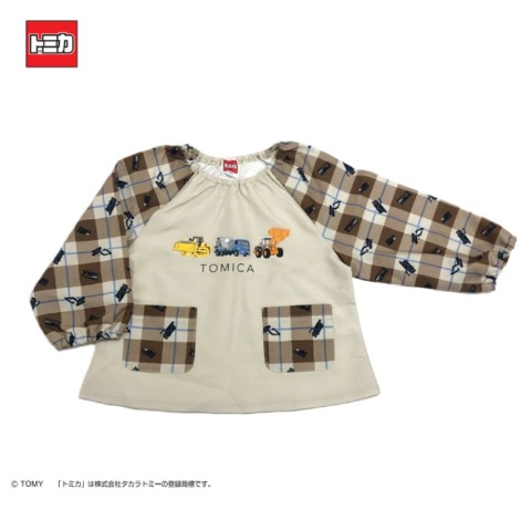 ベビー　スモック（90・100cm・トミカ）