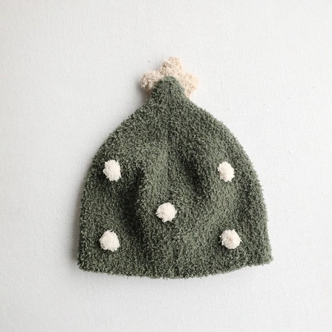 ベビー　帽子（50-52cm・モリノリンクル）